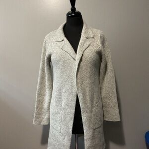Monteau Gray Open Front Cardigan